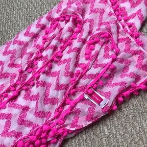 Lily Pulitzer Pom Pom chevron scarves